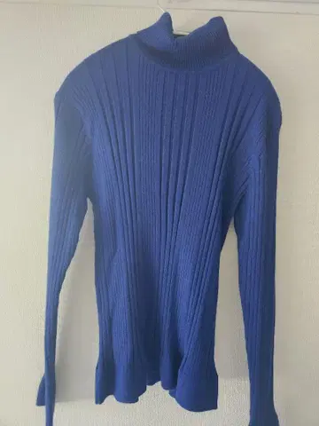 랜덤 리브 터틀 풀오버 aura de attirer 파랑