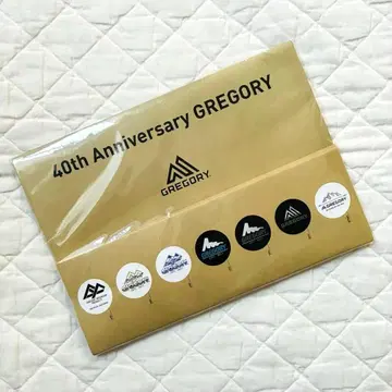 그레고리 / Gregory 40주년 역대 로고 캔뱃지 세트
