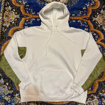 리메이크 00s Jerzees Super Sweats 후드티 화이트