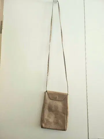 entwa 가죽 미니 숄더 화이트 세이지