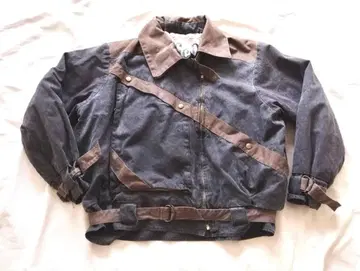 빈티지 절개 변형 코튼 라이더 자켓 News-Selection