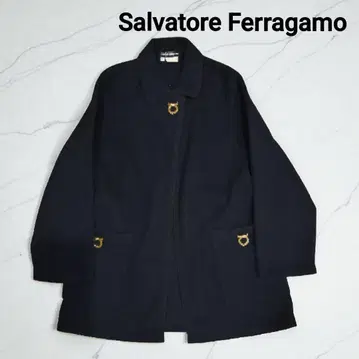 새상품급 살바토레 페라가모 간치니 플리스 자켓 네이비