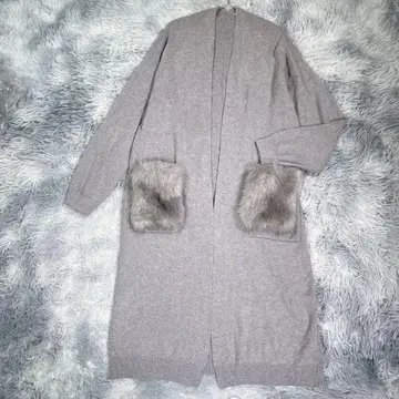 OZOC [38] 니트 롱 가디건 그레이 봄/가을 여성용