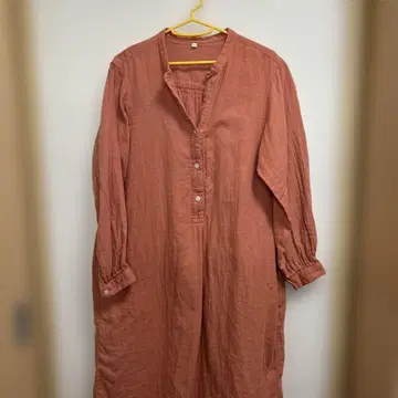 무인양품 린넨 롱 원피스