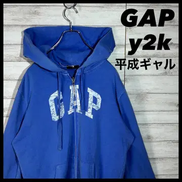 GAP y2k 아치 로고 후드티 헤이세이 갸루 블루 집업 갭