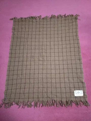 R&D 체크 무늬 브라운 스톨