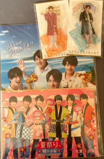 미소년 우키쇼 히다카 나스 유토 클리어 파일 아크릴 스탠드 스티커 세트