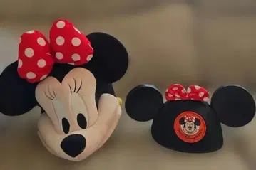 미니 마우스 팬캡 세트 1회 사용