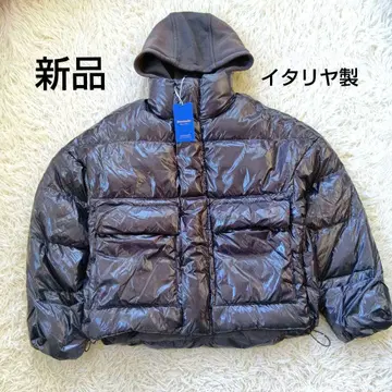 새상품 이탈리아제 눕시 다운 자켓 두툼함 보온 발수 광택 Y2K
