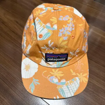 patagonia 꽃무늬 캡 오렌지
