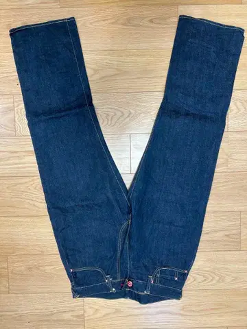 스트레이트 데님 다크 블루