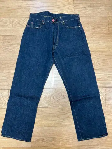 스트레이트 데님 다크 블루