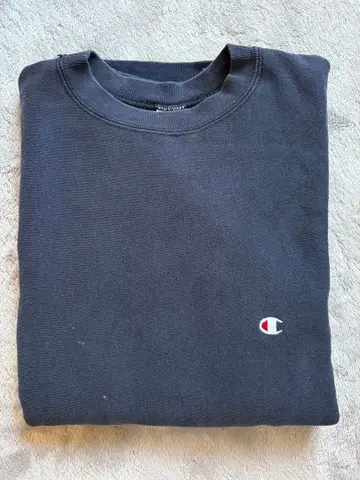 Champion reverse weave 리버스 위브 자수 트리코 네이비