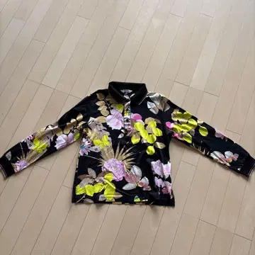 [새상품급] LEONARD 꽃무늬 긴팔 피케 셔츠 40