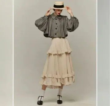 tnewties [달의 주문을 외워] 레이어드 프릴 스커트 S 사이즈