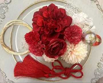 성인식 일본 의류 후리소데 시치고산 사전 촬영 머리 장식