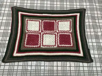 손뜨개질 그래니 스퀘어 담요