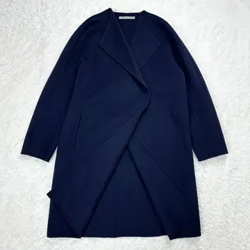 theory luxe 더블 페이스 코트 캐시미어 혼방 네이비 38