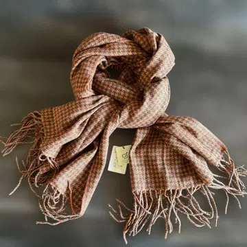 미사용품 크리켓 cricket female 캐시미어 체크 무늬 스톨