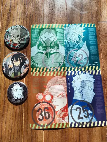 괴수 8호전 캔뱃지 엽서 컬렉션