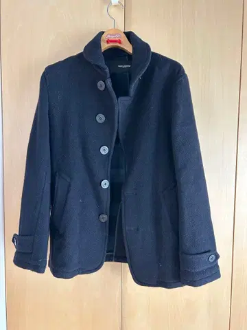 NANO UNIVERSE TOKYO 울 버튼 블랙 자켓