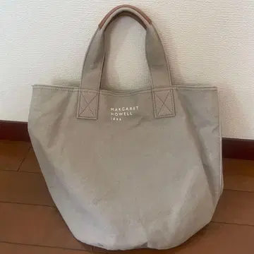 MARGARET HOWELL 토트백 베이지 캔버스