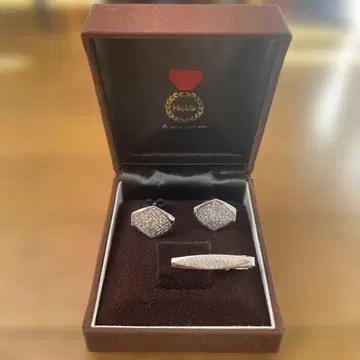 새상품 HICKOK 커프스 단추 넥타이핀 세트