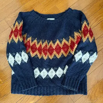 Ungrid 다이아몬드 패턴 긴팔 스웨터