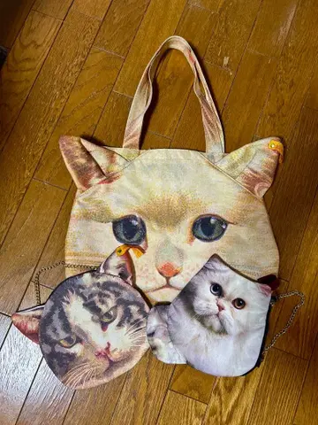 아차츄무 무챠챠 고양이 토트백 3세트