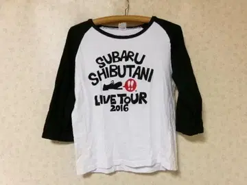 101483 시부야 스바루 라이브 투어 2016 래글런 T셔츠 화이트