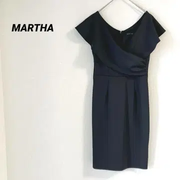 MARTHA 무릎 기장 원피스 드레스 블랙 M