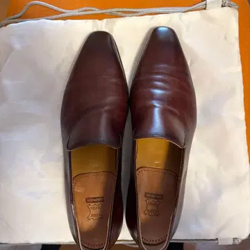 브라운 가죽 로퍼 사이즈 42 MAGNANNI