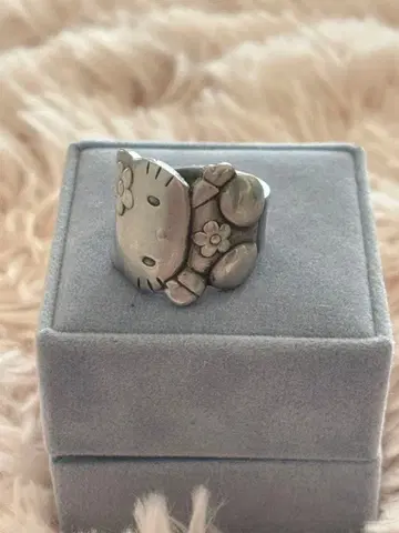 헬로키티 반지 실버 조