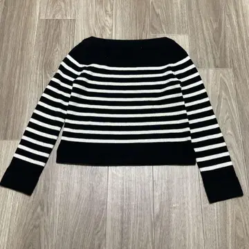 내추럴 뷰티 베이직 니트 보트넥 M 보더