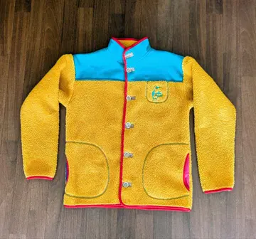 CHUMS 참스 플리스 자켓 XL 사이즈 오렌지/그린