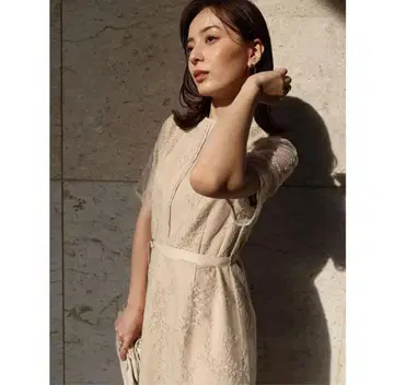 anuans 플라워 자수 원피스