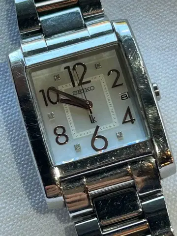SEIKO 루키아 여성용 시계 5P 다이아 스퀘어 lk 세이코