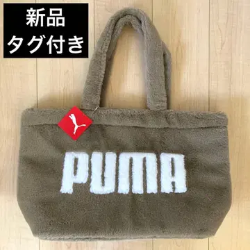 새상품 PUMA 푸마 퍼 백 우먼 베이지