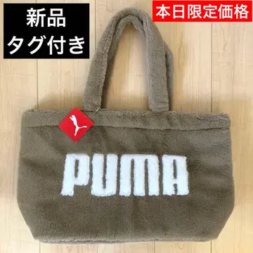 새상품 PUMA 푸마 퍼 백 우먼 베이지