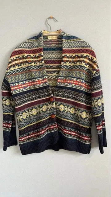 저널 스탠다드 노르딕 무늬 가디건