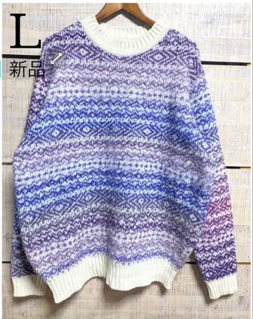 남성용 자카드 스웨터 새상품