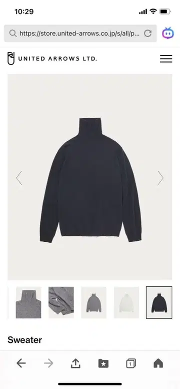 새상품급! 캐시미어 100 블랙 터틀넥