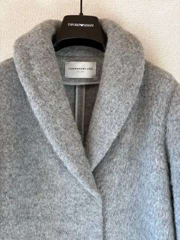 [ 새상품급 ] TOMORROWLAND 그레이 롱 코트 토모로랜드