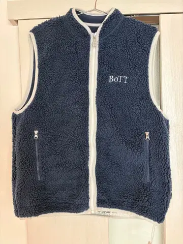 BOTT 보트 플리스 베스트 네이비 M 사이즈