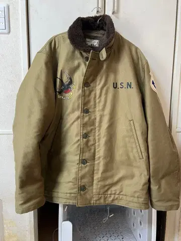 리얼 맥코이 N-1 덱 자켓 Size 44 검 n-2b ma-1