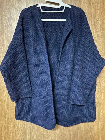 ichi 이치 니트 가디건 네이비