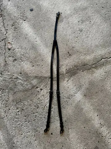 블랙 가죽 서스펜더 조정 가능 소가죽 스냅 후크