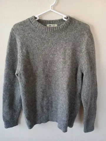 BEAMS HEARTS 그레이 크루넥 니트 M