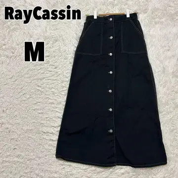 RayCassin 레이 카즌 앞 버튼 레이스업 롱 스커트