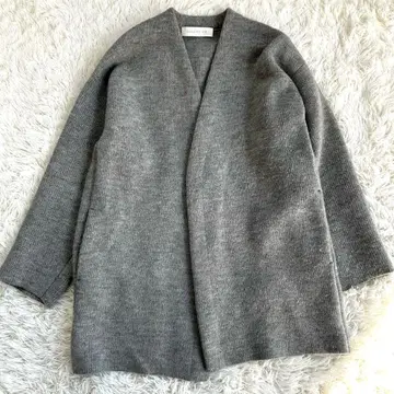 [ 21AW ] TOMORROWLAND 더블 인레이 니트 노카라 코트